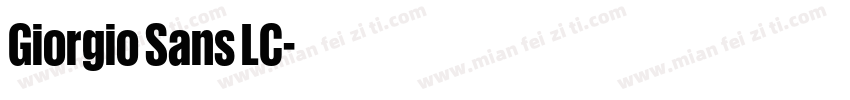 Giorgio Sans LC字体转换